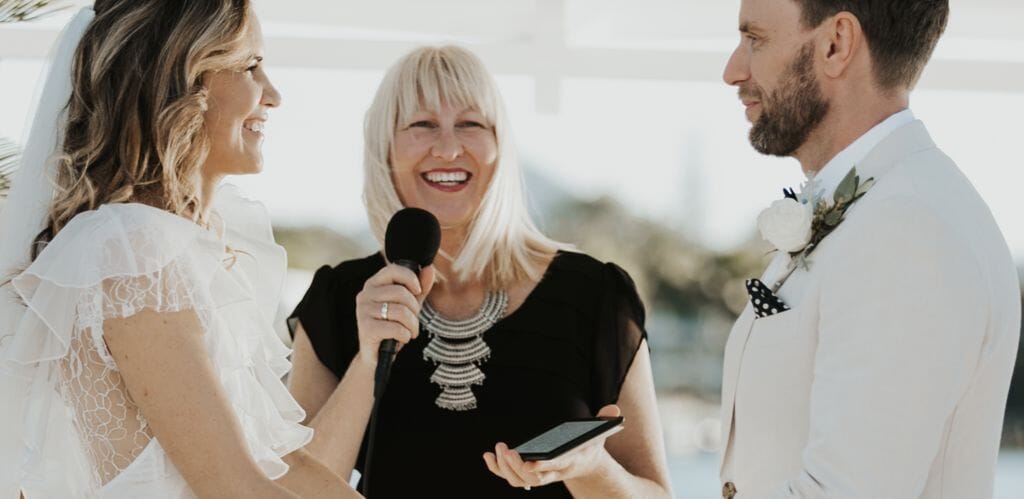 wedding celebrant on the sunshine coast